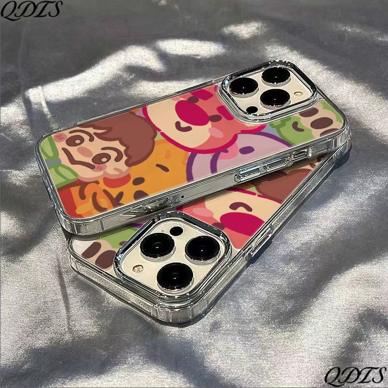 ✅Ốp Điện Thoại Dẻo Họa Tiết Gấu &amp; Dâu Tây Dễ Thương Chống Sốc Cho Iphone11In 13iPhone12 7 814pro max ZZ86