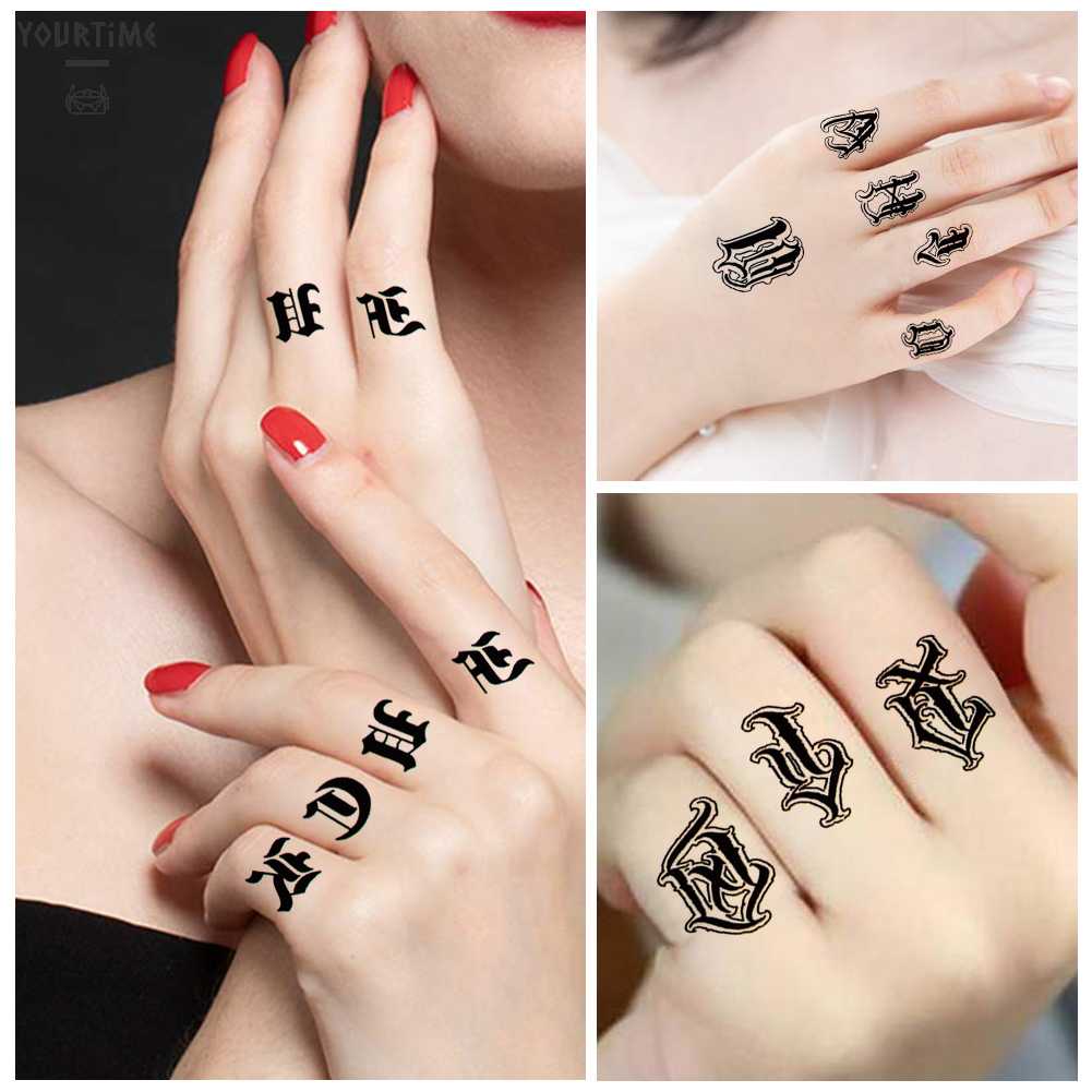 Set 8 Hình Xăm Dán Tạm Thời Chống Nước Dùng Một Lần