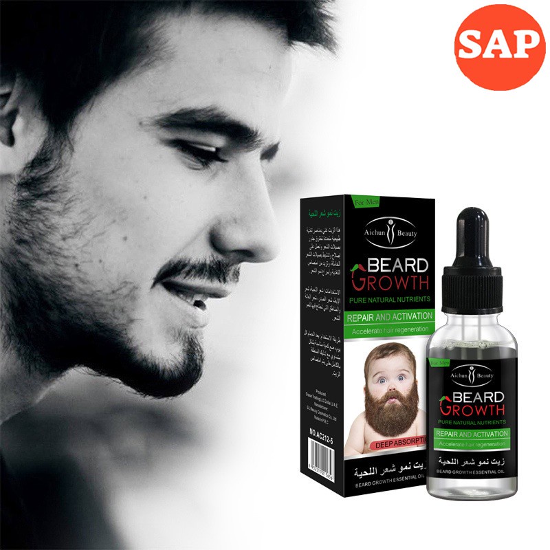 Tinh Chất Giúp Mọc Râu,Tóc, Lông Mày Cực Mạnh Đầy Nam Tính  Beard Growth