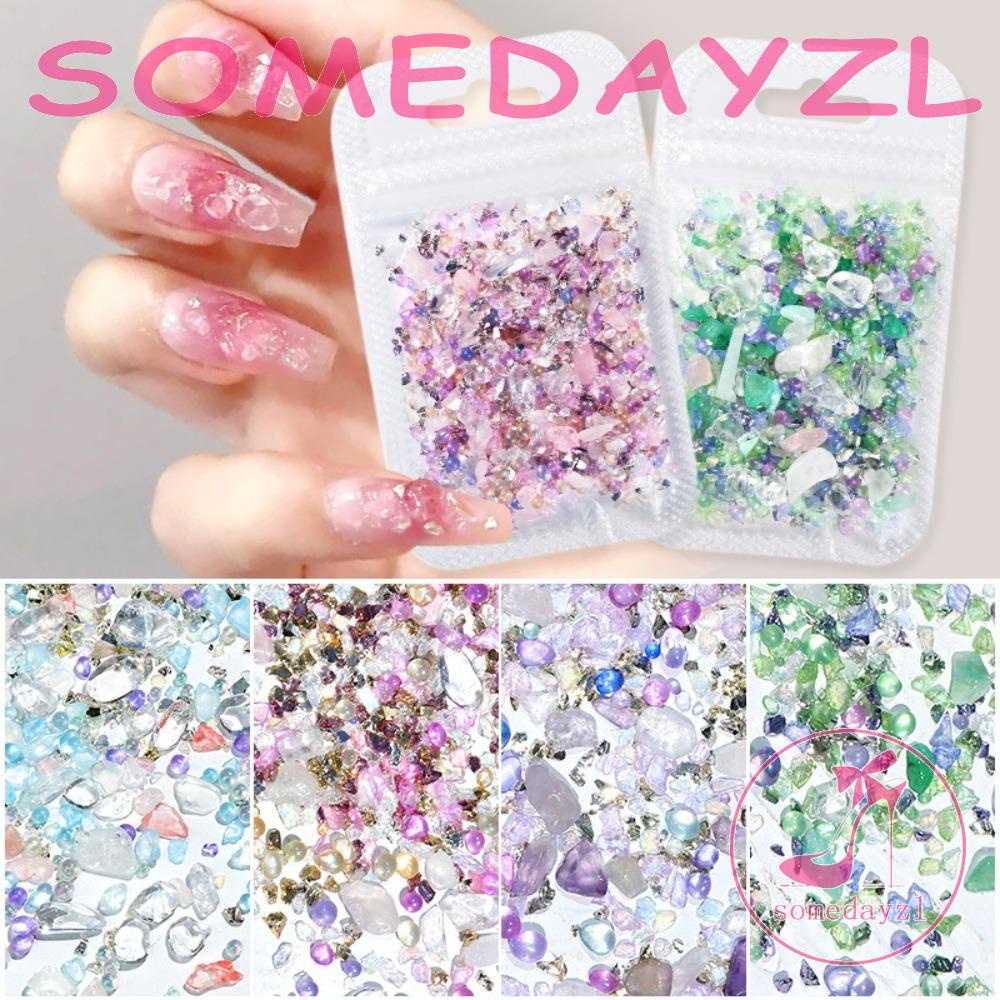 Phụ Kiện Trang Trí Móng Tay Nghệ Thuật Bằng Nhựa Acrylic Nhiều Màu Sắc