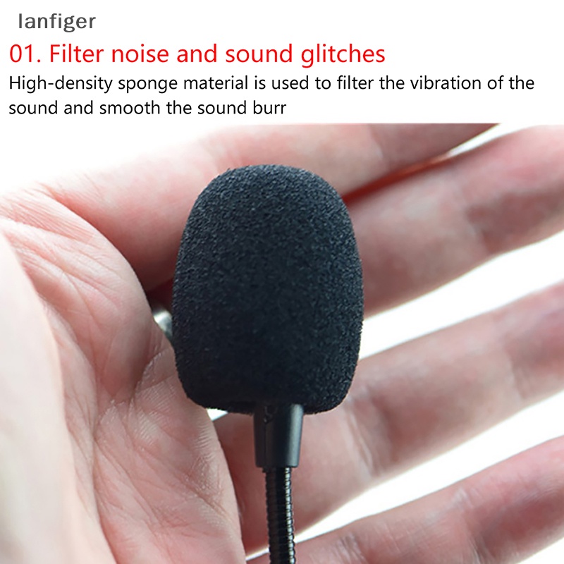 Set 10 Mút Bọc Đầu Micro Màu Đen Thông Dụng