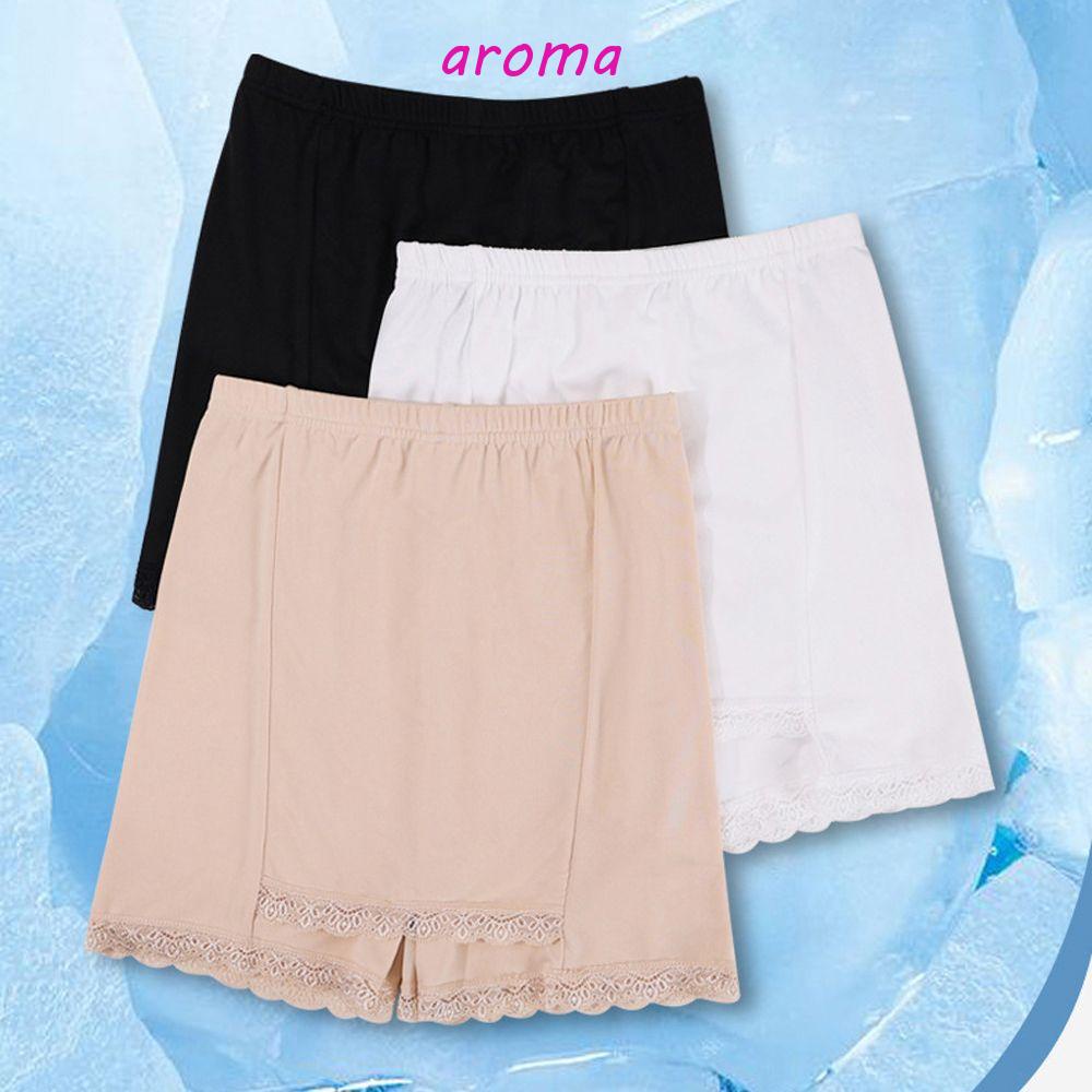 Quần Lót Ngắn Lưng Cao Màu Trơn Thoải Mái Không Lộ Viền May Plus Size Cho Nữ