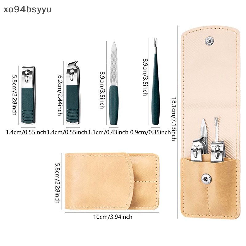 Bộ 4 Dụng Cụ Chăm Sóc Móng Tay Bằng Thép Không Gỉ Xo94Bsyu