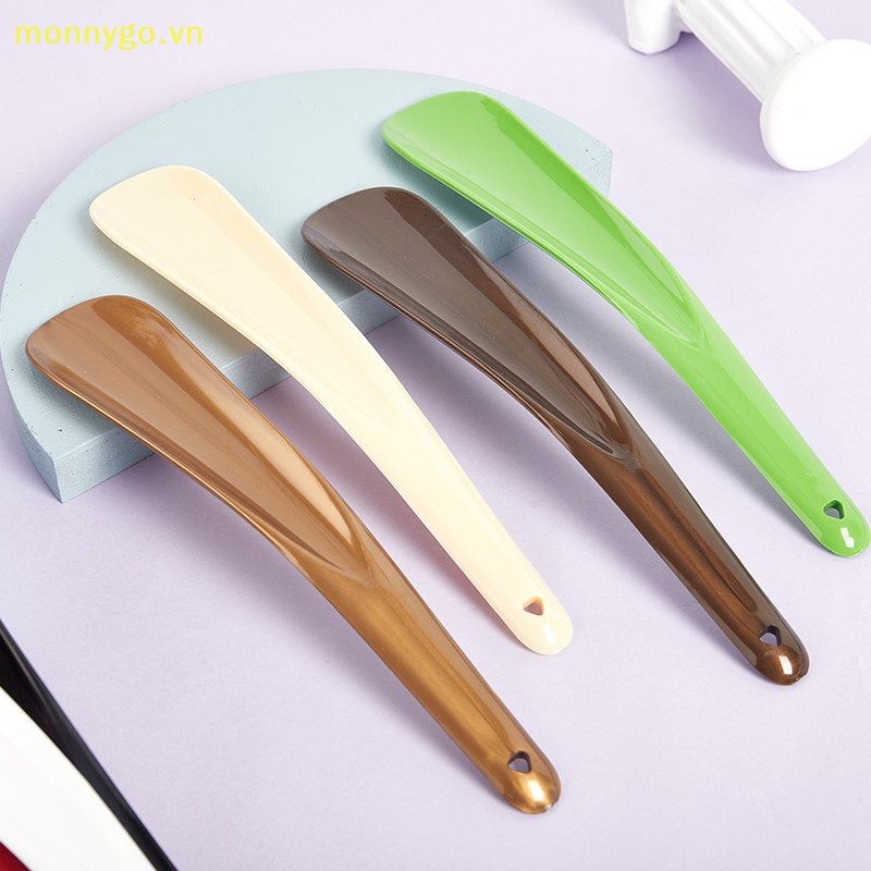 Monnygo 1 cái nhựa nhẹ giày lười giày trợ giúp tay cầm dài giày nâng giày shoehorn vn