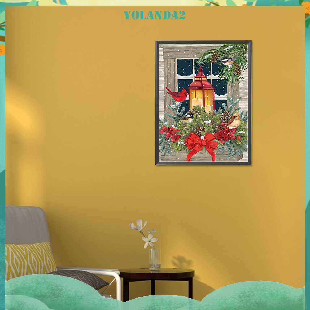 Tranh Đính Đá Kim Cương Toàn Bộ 5D DIY Hình Chim Sẻ