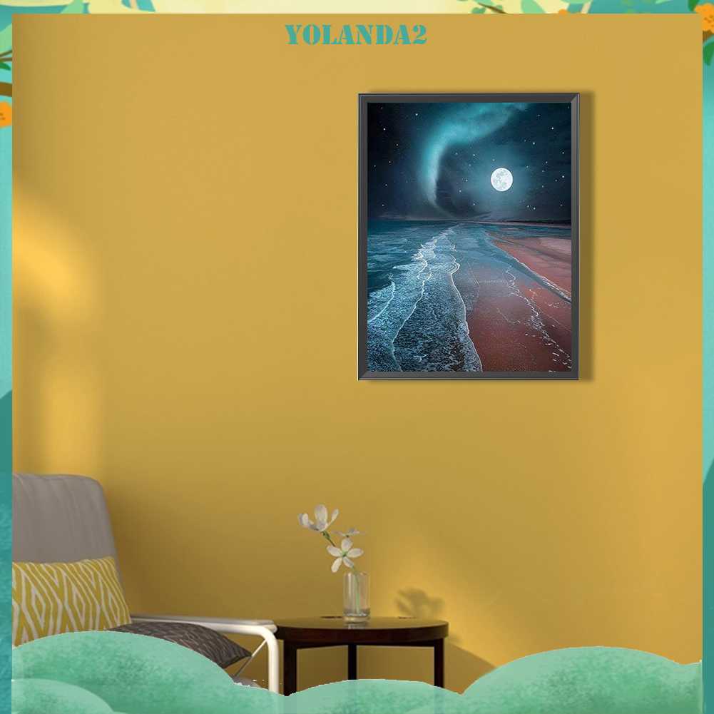 Tranh Đính Đá Kim Cương Toàn Bộ 5D DIY Hình Vẽ Phong Cảnh Trang Trí Nhà Cửa