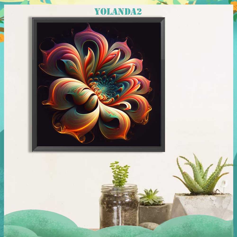 Tranh Đính Đá Kim Cương Toàn Bộ 5D DIY Hình Vẽ Hoa Trang Trí Nhà Cửa