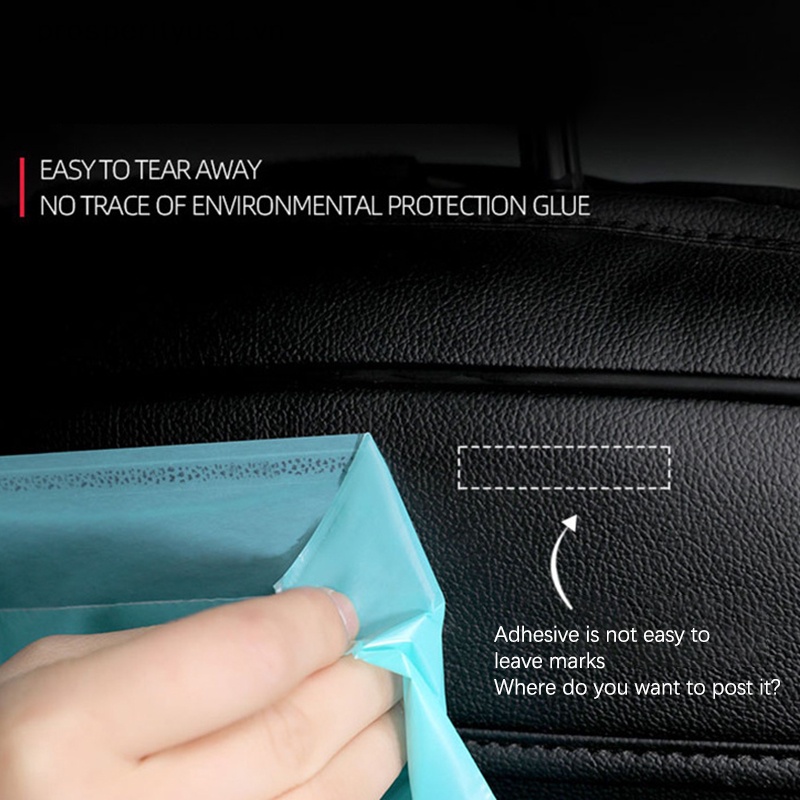 1 [prosperityus1] 30 Túi Đựng Rác Tự Dính Chống Rò Rỉ Cho Ô Tô [VN]