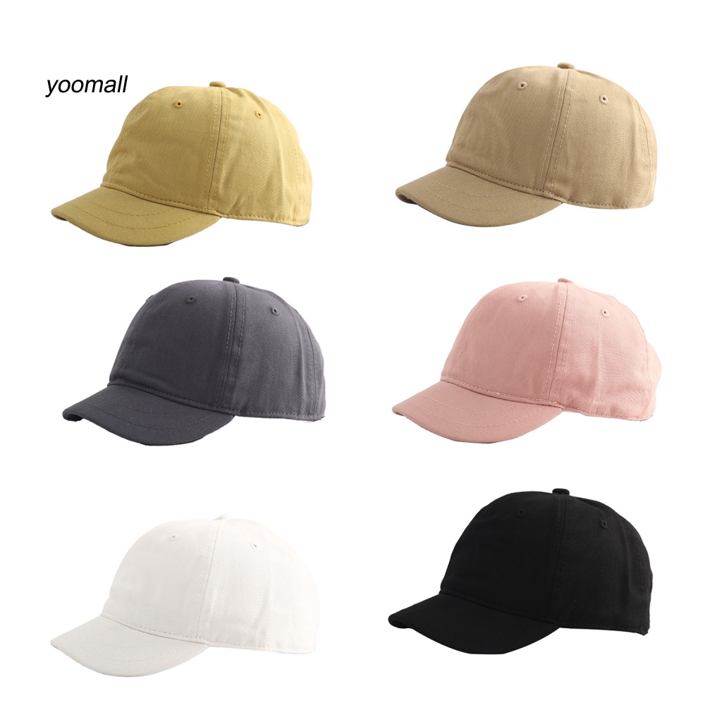 Mũ Lưỡi Trai Màu Trơn Chống Nắng Mềm Mại Thoáng Khí Có Vành Chống Trượt Có Thể Điều Chỉnh Cho Nam