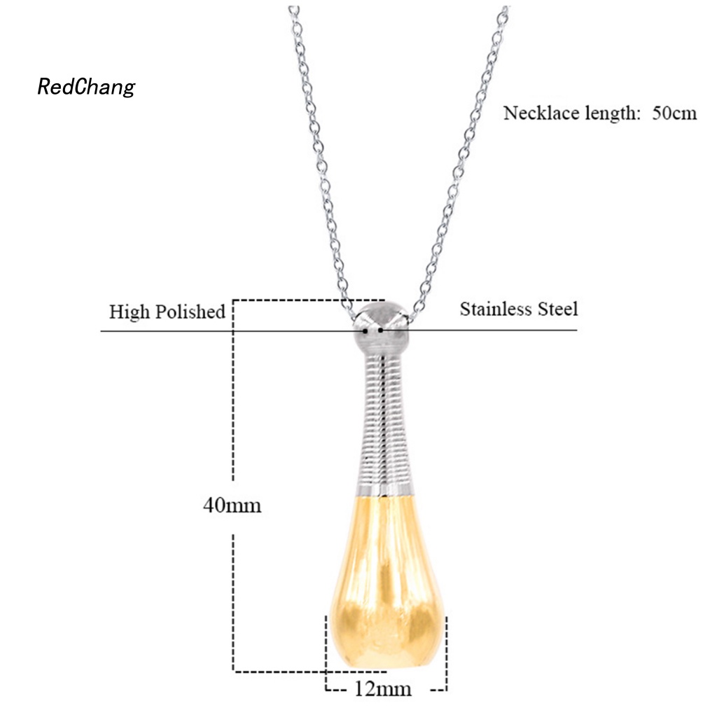 Rc ~ Urn Vòng cổ Bằng Thép Titan Bắt Mắt Chống Ăn Mòn Lấp Lánh Phụ Kiện Trang Sức Cho Nữ Dating