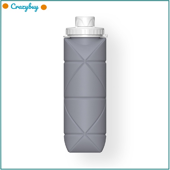 Cr Bình Nước 600ml Có Thể Gấp Gọn Chống Tràn Tiện Dụng Mang Theo Du Lịch Cắm Trại