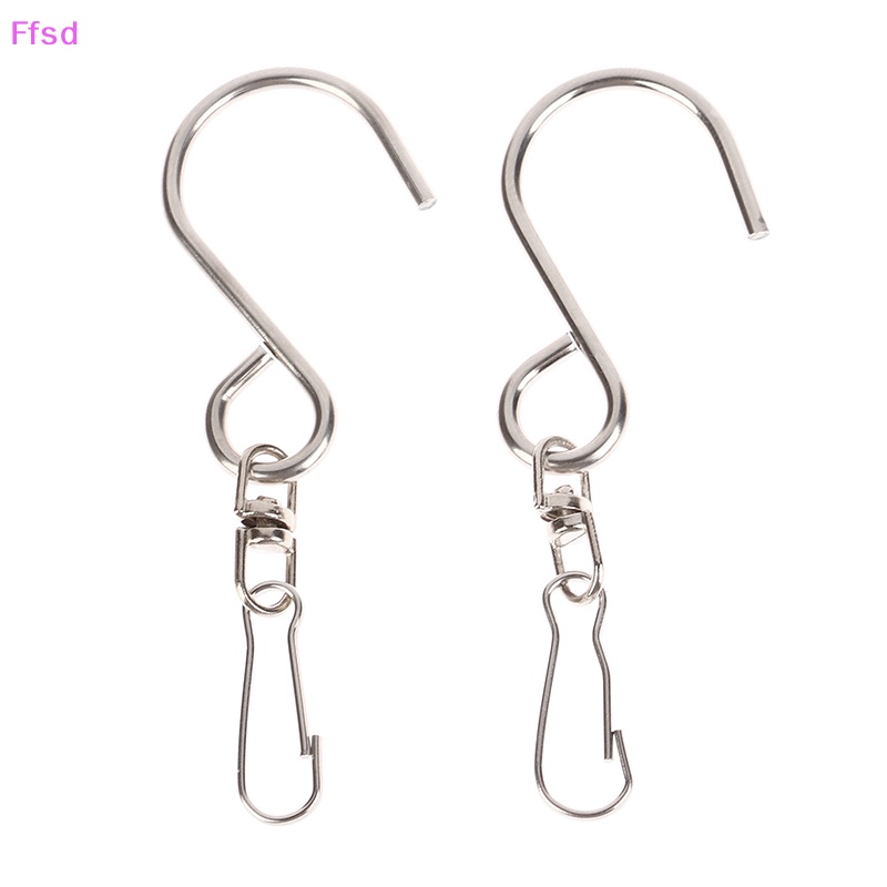 {Ffsd} Set 5 Móc Xoay Bằng Thép Không Gỉ Treo Chuông Gió Con Quay Pha Lê Trang Trí Tiệc Bán Chạy * Bán Chạy