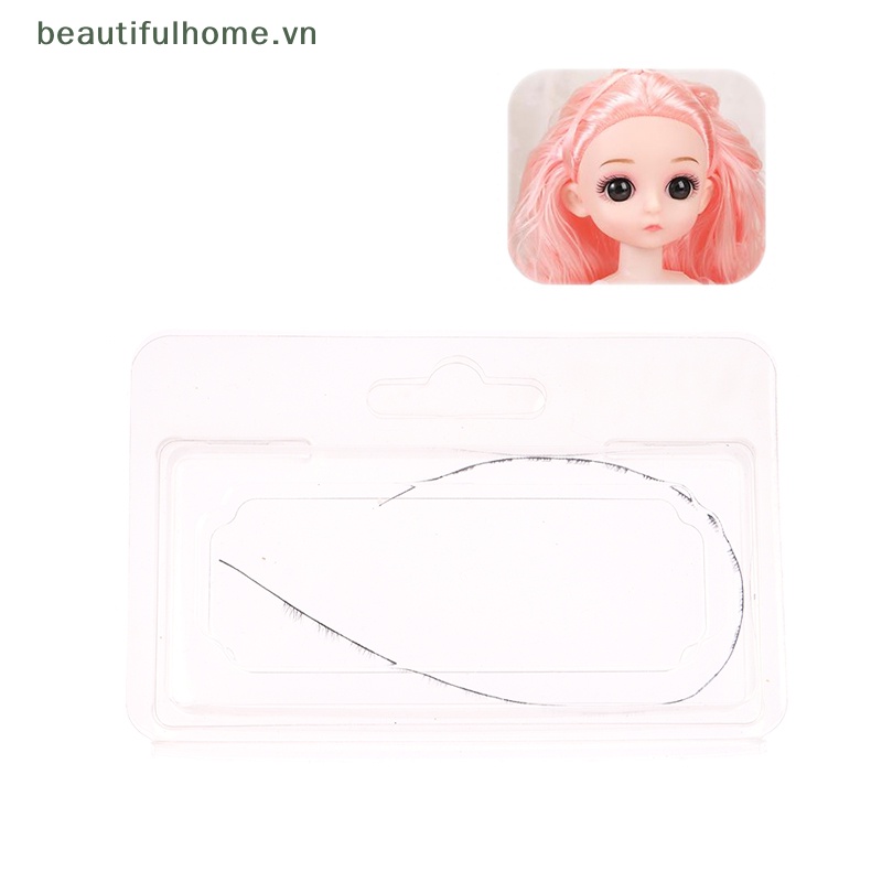 Lông Mi Giả 3.5mm Màu Đen / Nâu Dành Cho Búp Bê DIY