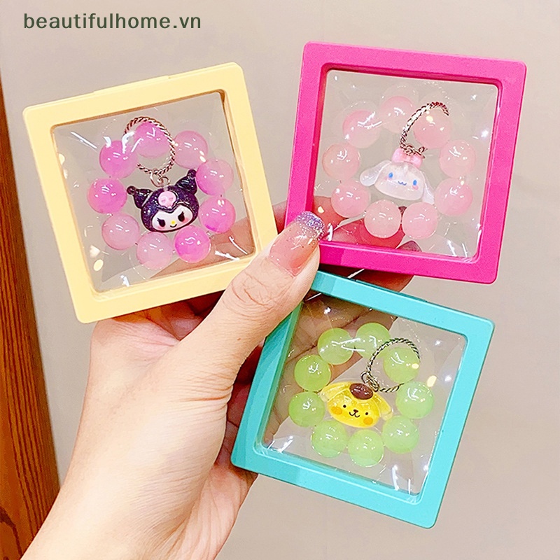 [beautifulhome] Vòng Tay Chuỗi Hạt Xoắn Hình Cinnamoroll Kuromi Pochacco Anime Melody Quà Tặng Đám Cưới Thời Trang Cho Nữ [beauty]