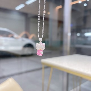 Dây Chuyền Mạ Bạc 925 Mặt hello kitty