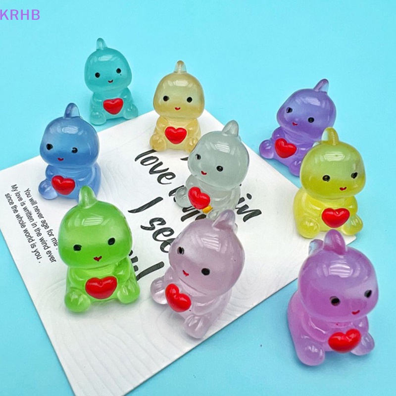 Krhb Set 5 Tượng Nhỏ Phát Sáng Trong Bóng Tối Trang Trí Tiểu Cảnh Craf Mới