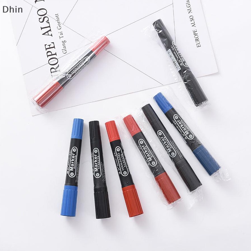 Bút Đánh Dấu Hai Đầu Chống Thấm Nước Không Phai Màu Thiết Kế Đầu Lớn Tiện Dụng Cho Văn Phòng / Trường Học