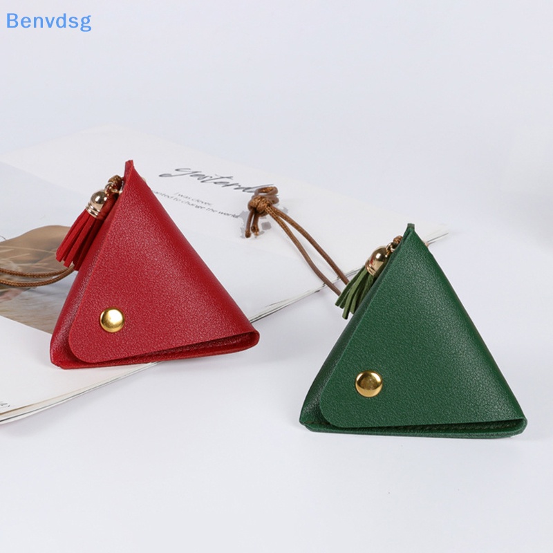 Benvdsg &gt; Ví Đựng Tiền Xu Mini Bằng Da Thời Trang Dễ Thương Sáng Tạo Hình Tam Giác Cho Nữ