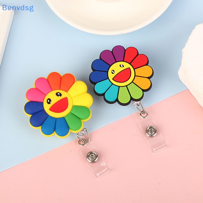 Benvdsg > Giá Đỡ Thẻ ID Bằng Silicon Họa Tiết Hoa Nhiều Màu Sắc Có Thể Thu Gọn