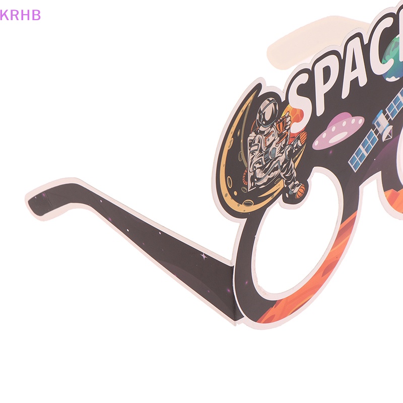 Set 6 Mắt Kính Bằng Giấy Chủ Đề Phi Hành Gia Cho Bữa Tiệc Mới