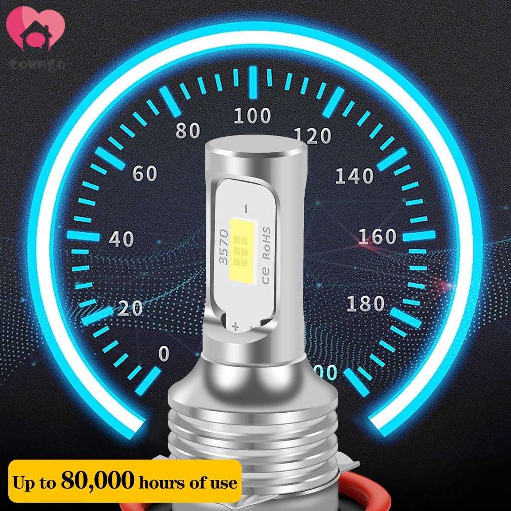 Set 2 Đèn Pha LED 6000K 7000LM 100W H16 H11 H9 H8 Chống Thấm Nước ắp pha ô tô dạng chùm siêu sáng tự động