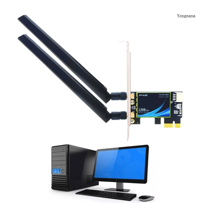 Thẻ WIFI Không Dây 1200Mbps Có Thể Kết Nối Bluetooth 4 0 PCI-E