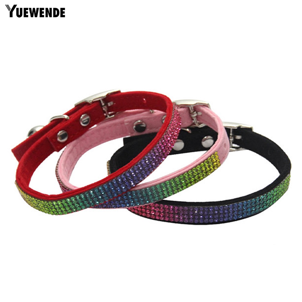 Yq.e Vòng Cổ Đính Đá Sáng Bóng Thoải Mái Có Thể Điều Chỉnh Dành Cho Mèo Cưng