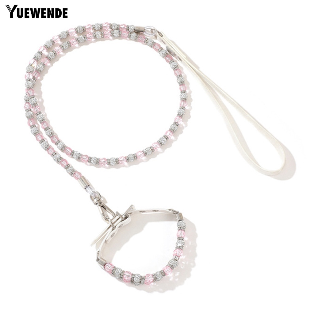 Dây Dắt Thú Cưng Đi Dạo Đính Hạt Nhiều Màu Thời Trang 1.25m