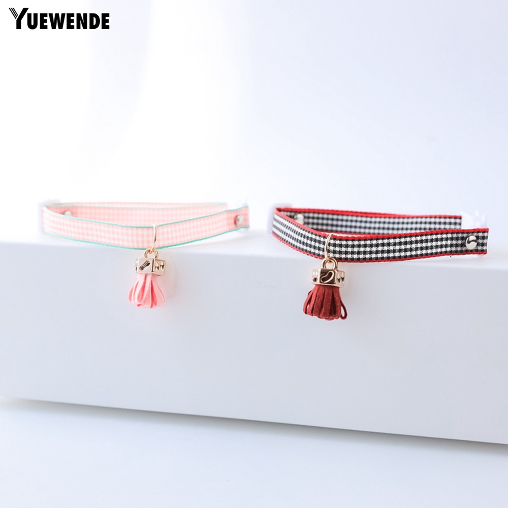 Yq.e Vòng Cổ Co Giãn Cao Họa Tiết Kẻ Sọc Có Khóa Cài Và Dây Đai An Toàn Sử Dụng Tại Nhà Cho Thú