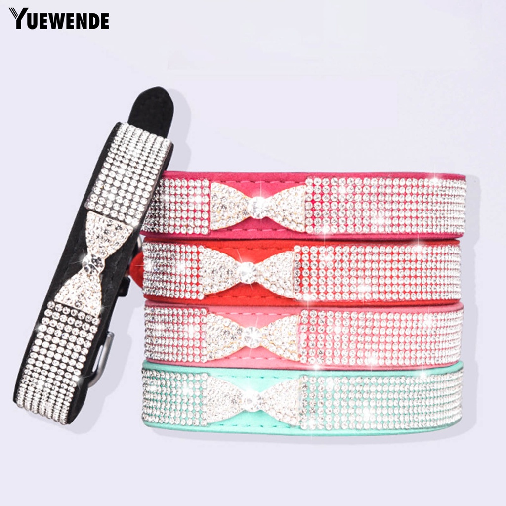 Vòng Cổ HìNh Nơ ĐíNh Đá Cho Thú Cưng