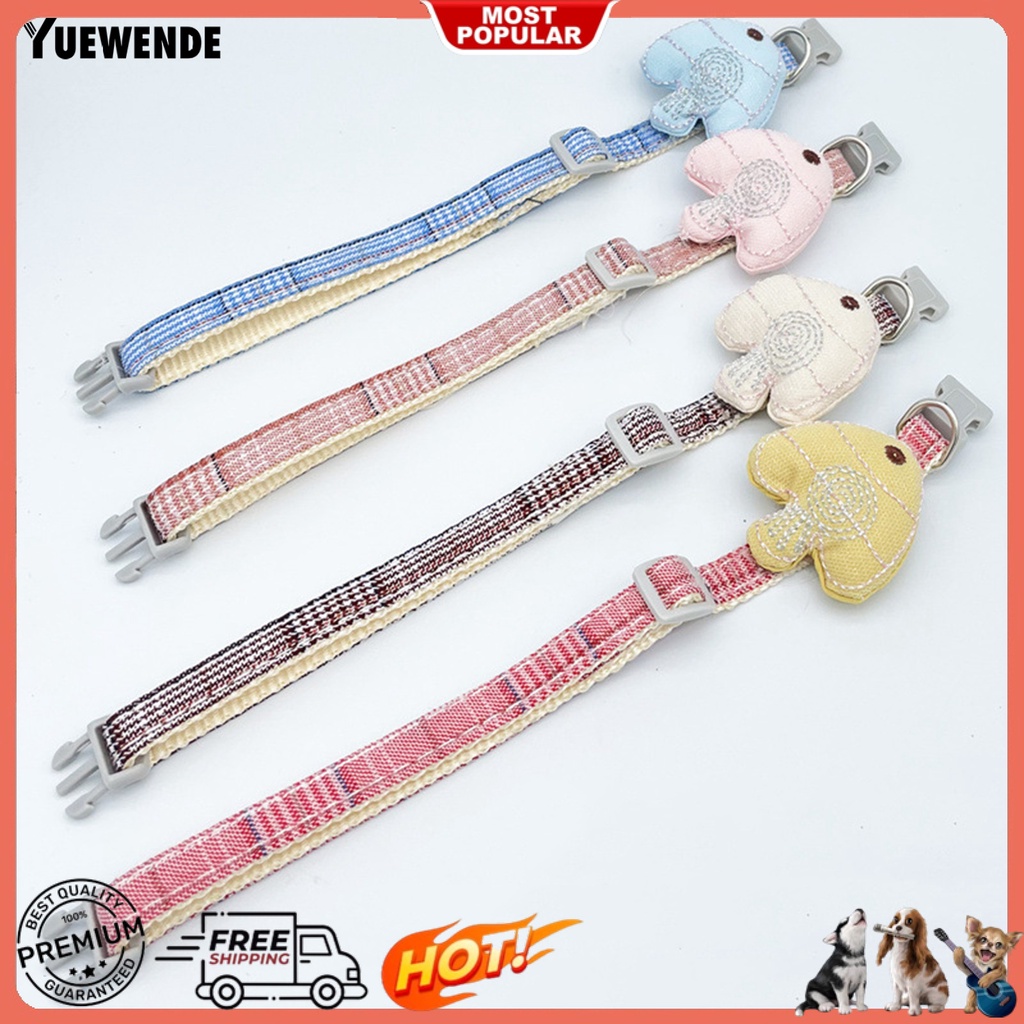 Vòng Cổ Vải Thoát Hiểm Họa Tiết Cá Hoạt Hình Dễ Thương Cho Thú Cưng