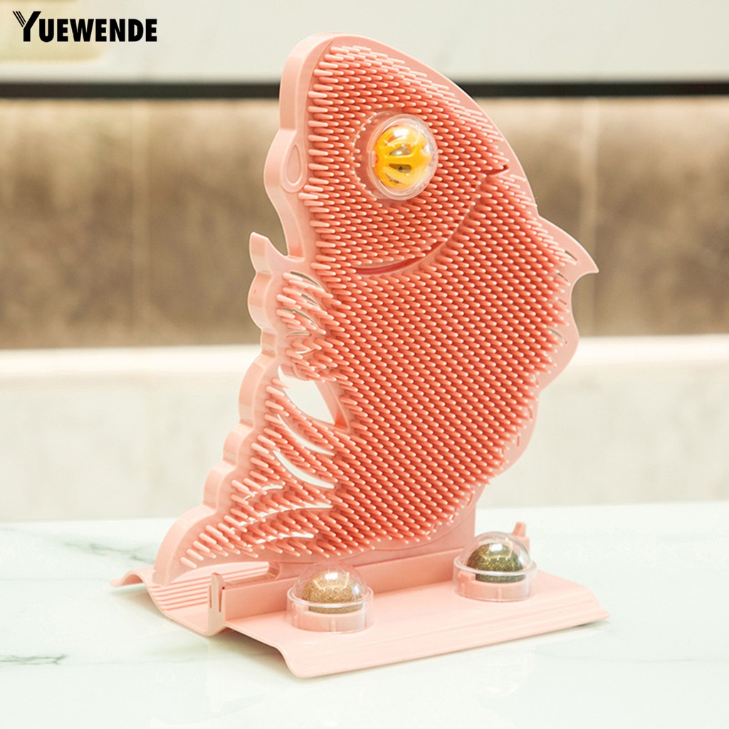 Yq.e 1 Bộ Đồ Chơi Cào Móng Bằng Nhựa Nhám Kích Thước Nhỏ Gọn Chống Mài Mòn Thiết Kế Hình Dạng Chuông Có Thể Tháo Rời Kèm Bóng Cà