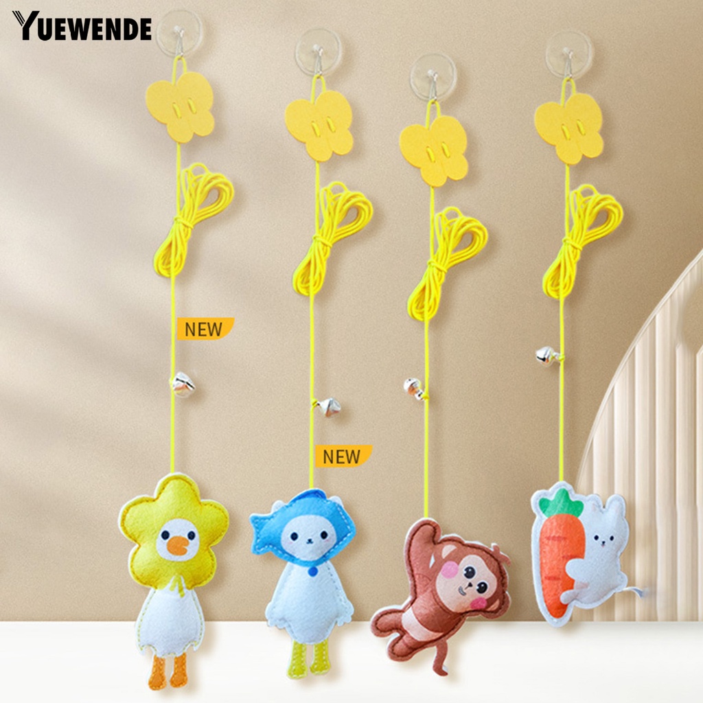 Yq.e Đồ Chơi Gậy Treo Cửa Bằng Nỉ Mềm Mại Đàn Hồi Chống Rách Giảm Căng Thẳng Vui Nhộn Dành Cho Mèo Cưng Trong Nhà
