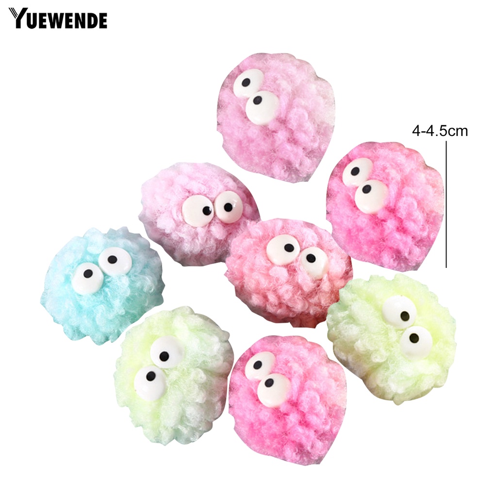 Hộp 8 Quả Bóng Lông Nhung Mềm Mại Đàn Hồi Cao Chống Cắn Tương Tác Huấn Luyện Thú Cưng