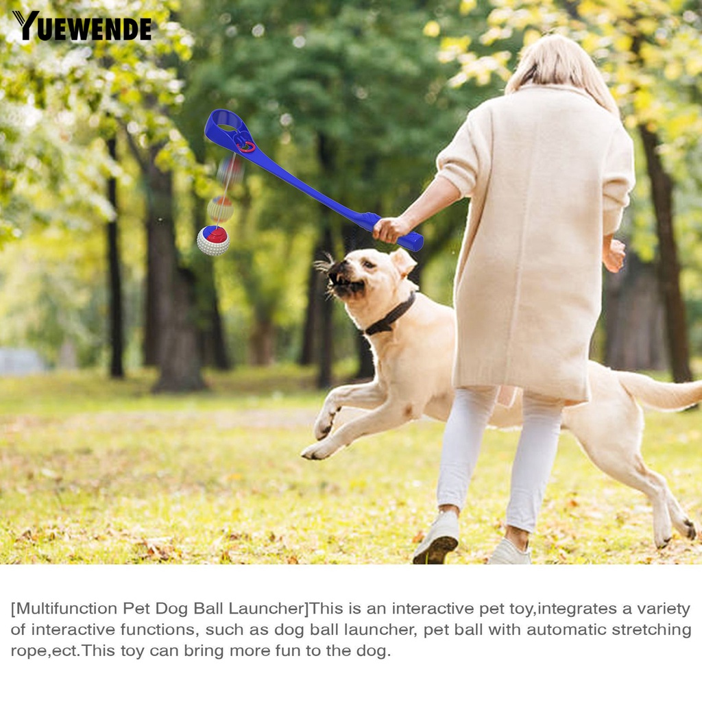 Yq.e Đồ Chơi Ném Bóng Đàn Hồi Bằng ABS Có Dây Thu Gọn Cho Bé Gặm