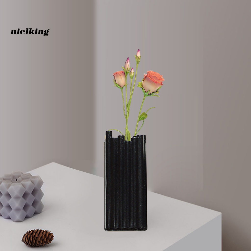 Set 2 Bình Hoa Màu Trơn Trang Trí Tiểu Cảnh / Nhà Búp Bê