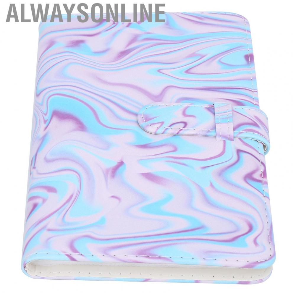 Alwaysonline Wallet Photo Album  PU Leather and Non Woven Fabric Portable for Bank Cards Business Stamps 3 inch Films