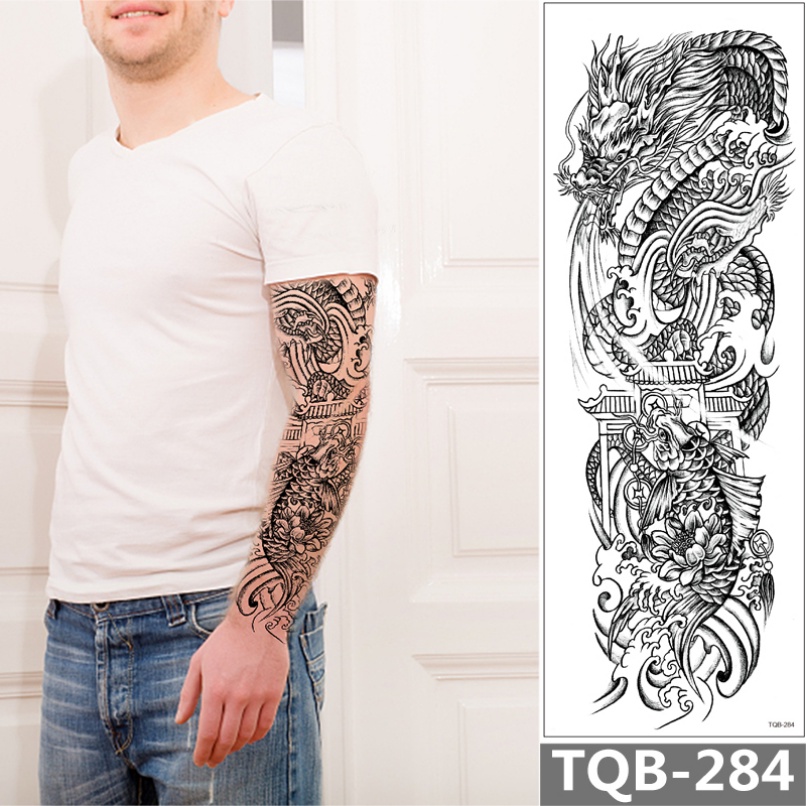 Hình Xăm Dán Tạm Thời Toàn Diện Chống Nước Lâu Trôi Cho Nam Và Nữ