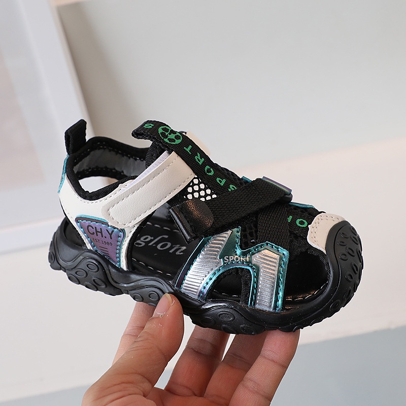 Giày Sandal Đế Mềm Chống Đá Hở Ngón Thời Trang Mùa Hè 2023 Cho Bé 1-12 Tuổi