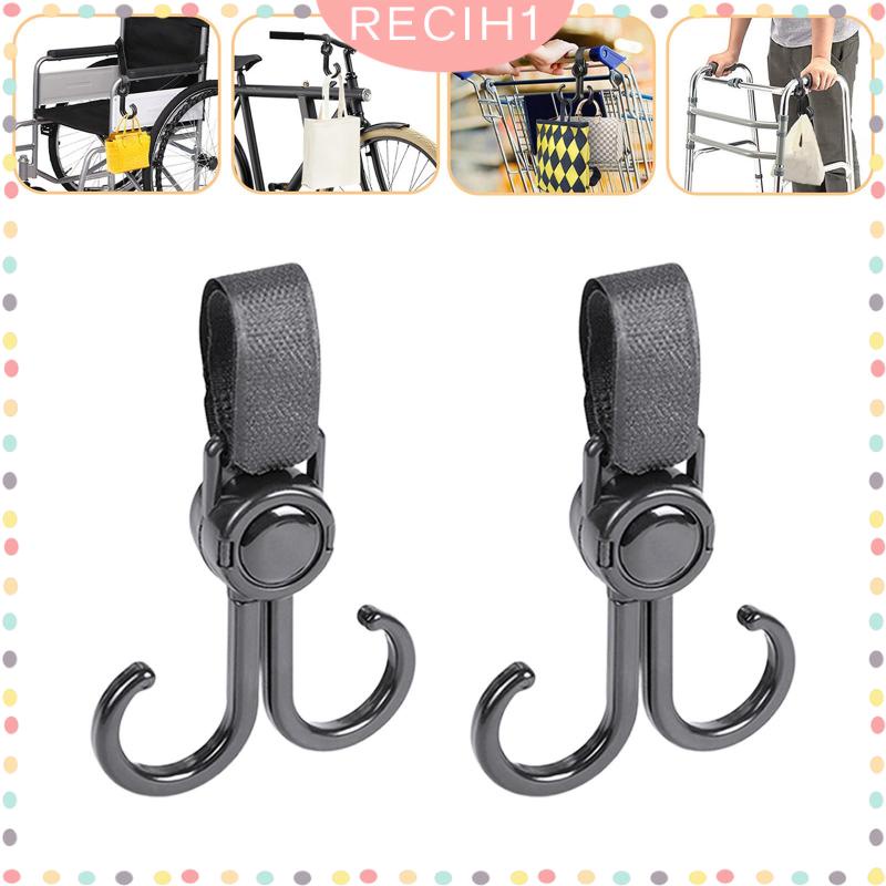 Set 2 Móc Treo Đồ Có Thể Xoay Tiện Dụng Cho Xe Đạp / Phòng Tắm