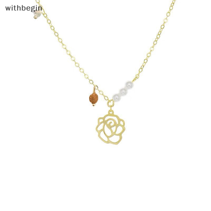 Vòng cổ Họa Tiết Hoa Lấp Lánh Tinh Tế Thời Trang Cho Cặp Đôi