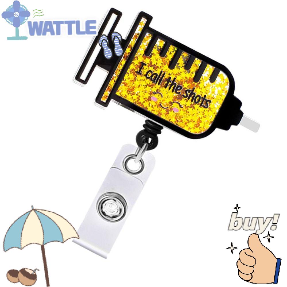 Móc Khóa Hình WTTLE Màu Vàng Sáng Tạo