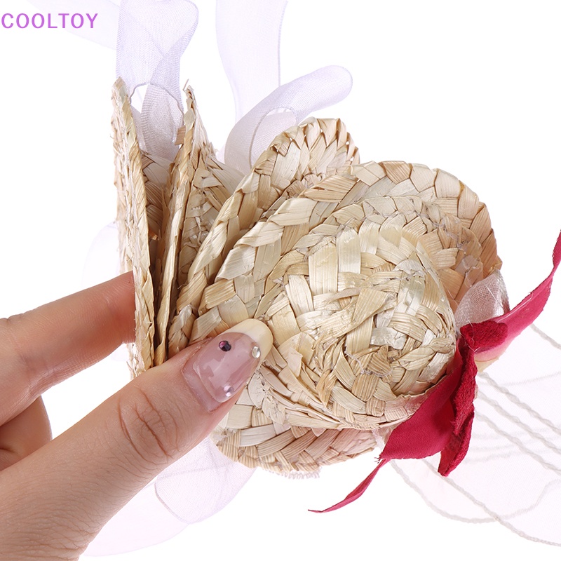 Nón Cối Đính Hoa Xinh Xắn Cho Nhà Búp Bê 30cm Tỉ Lệ 1 / 6