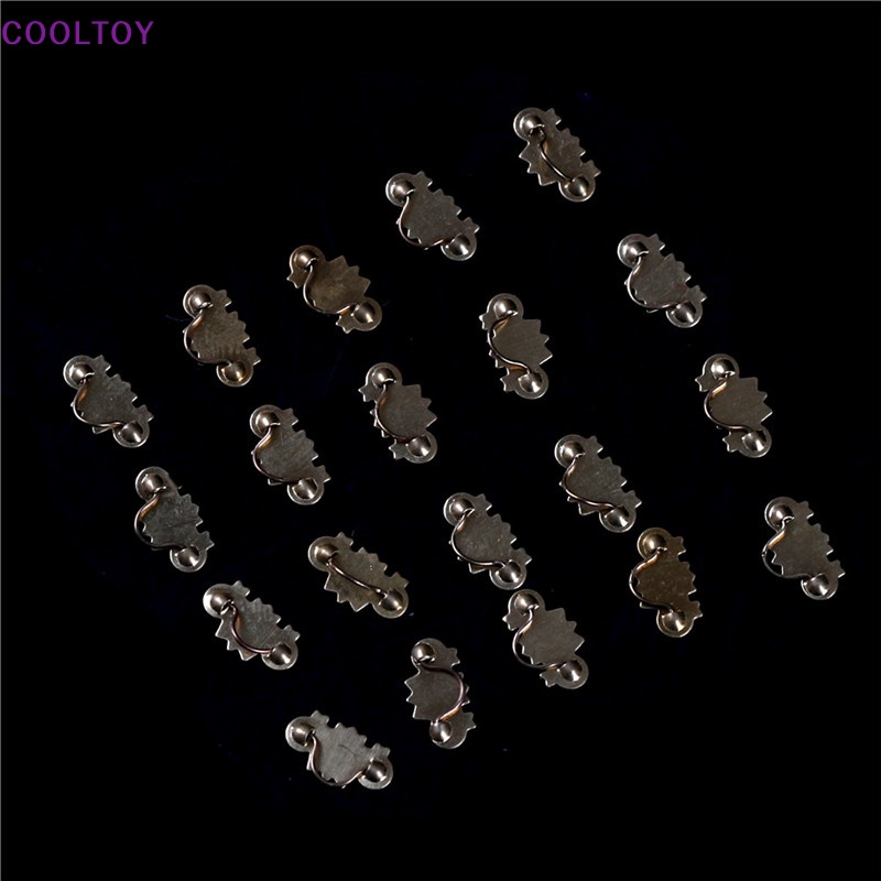 Set 20 Tay Nắm Cửa Tủ Bằng Đồng Thau Mạ Vàng Tỉ Lệ 1: 12 Trang Trí Nhà Búp Bê