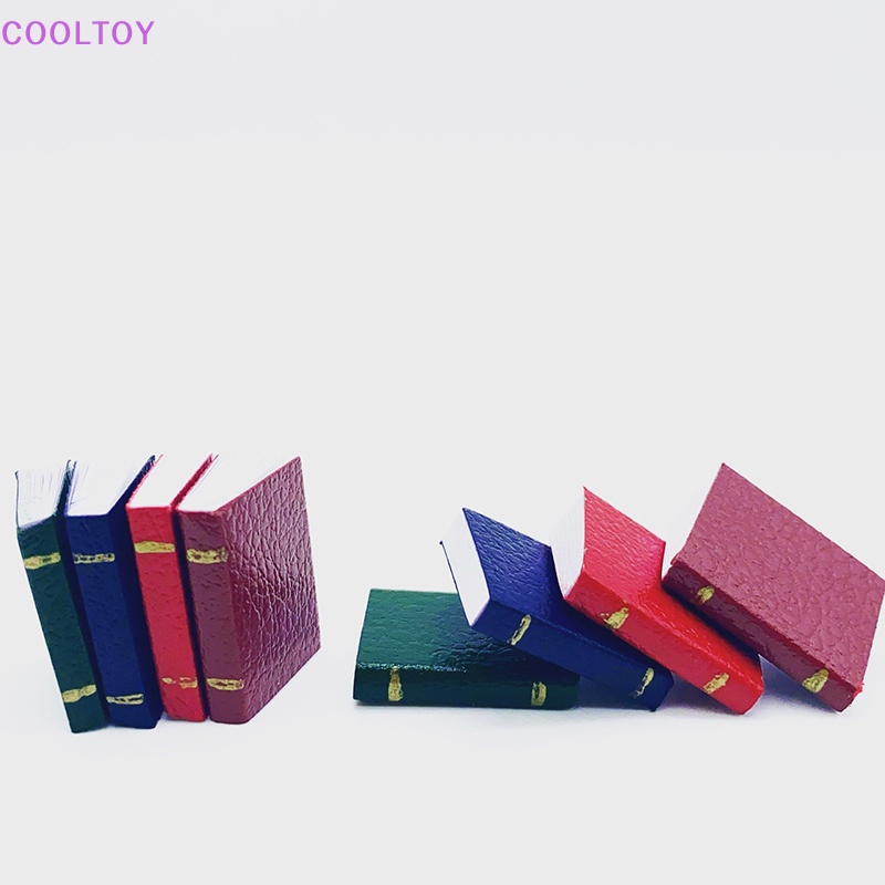 Bộ 4 Cuốn Sổ Tay Mini Tỉ Lệ 1 / 12 Dùng Để Trang Trí Nhà Búp Bê