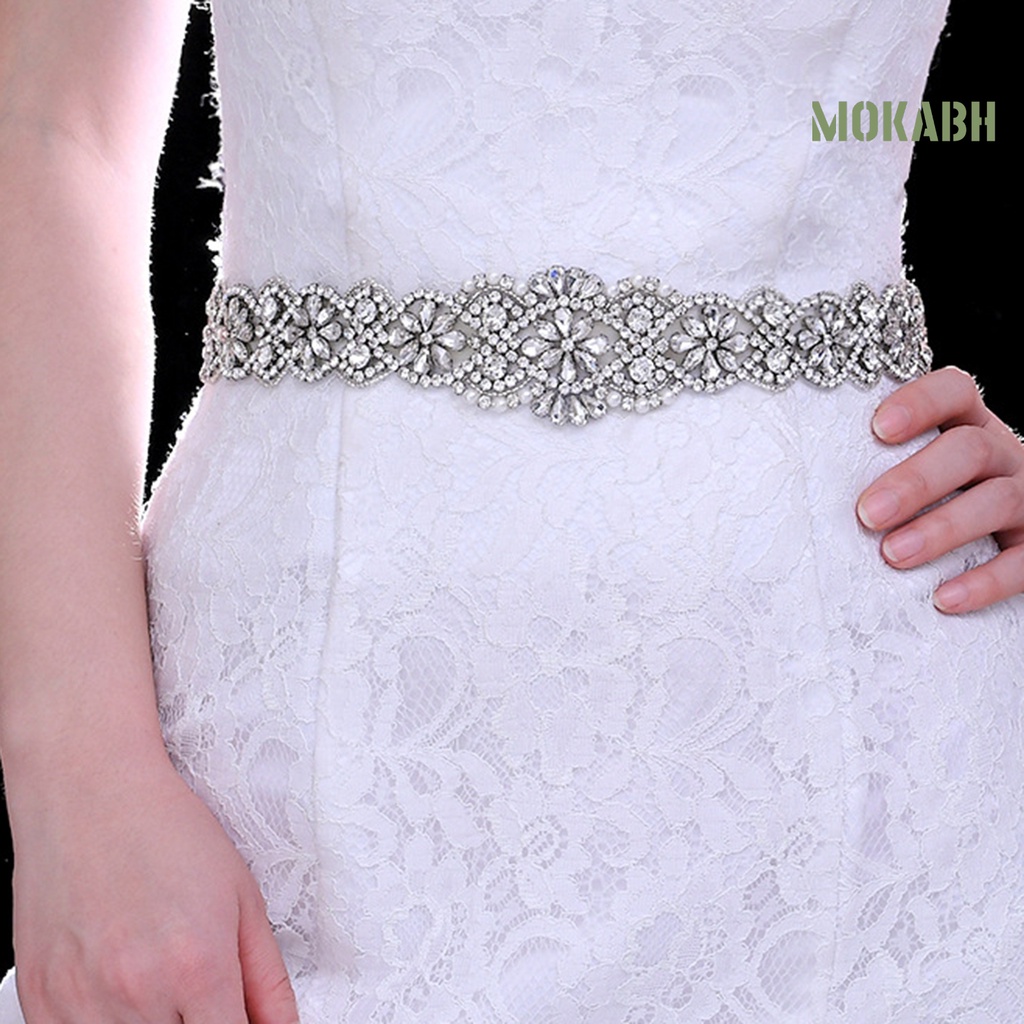 Thắt Lưng Đính Đá Lấp Lánh Chống Rách Dành Cho Cô Dâu