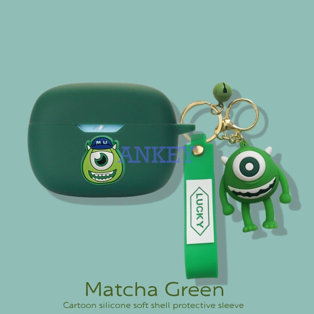 Anker Soundcore Life Dot 3i / Note 3i / P2i P3i A20i A3i Vỏ Bảo Vệ Hộp Sạc Tai Nghe Bằng Silicon Họa Tiết Hoạt Hình Quái Vật Kèm Móc Tre