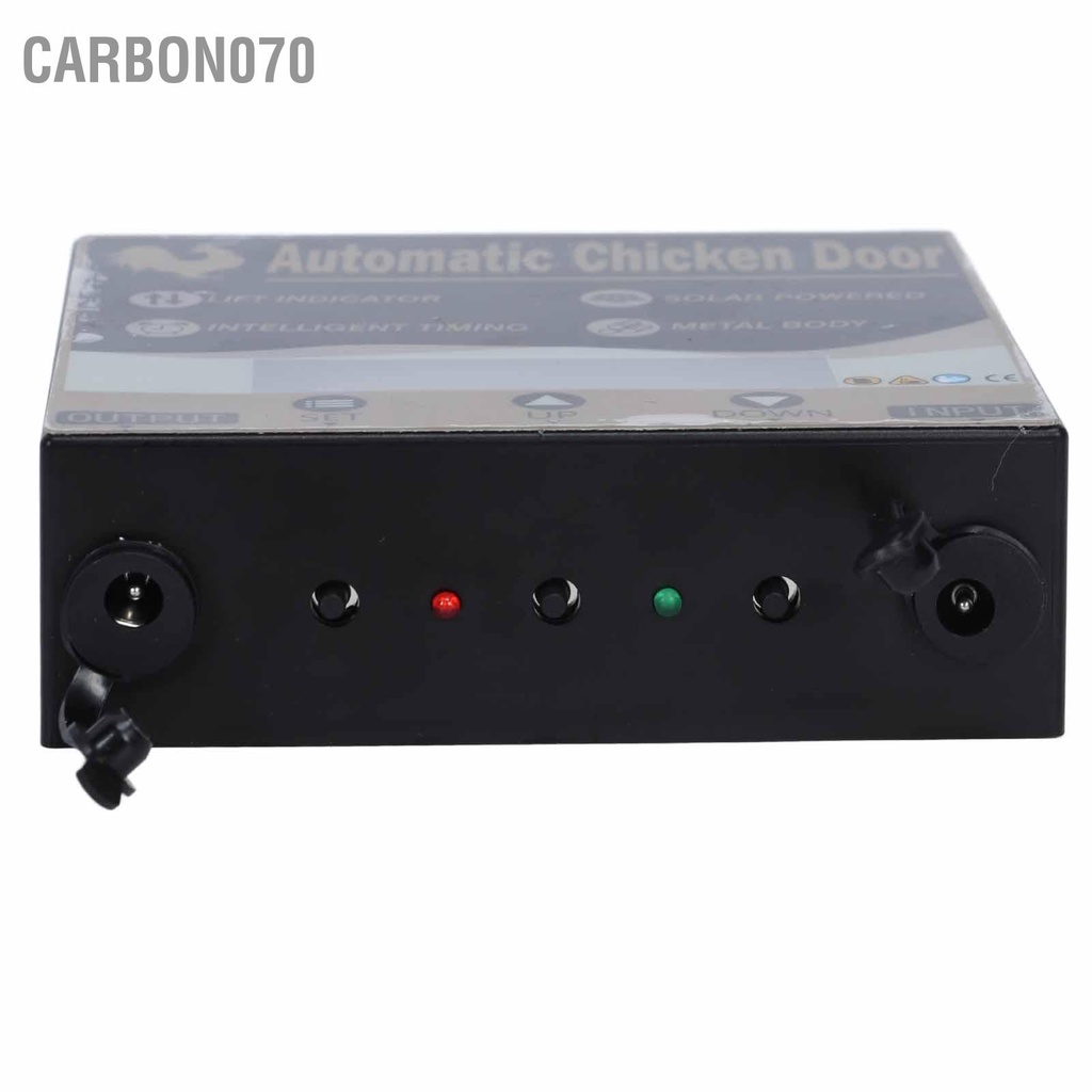Carbon070 Cửa Chuồng Gà Tự Động Chạy Bằng Năng Lượng Mặt Trời Màn Cuốn Kim Loại Nhà Có Hẹn Giờ Cho Vịt Gia Cầm