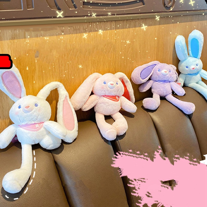 Móc Khóa Hình Thỏ Nhồi Bông Có Thể Thu Gọn Mới