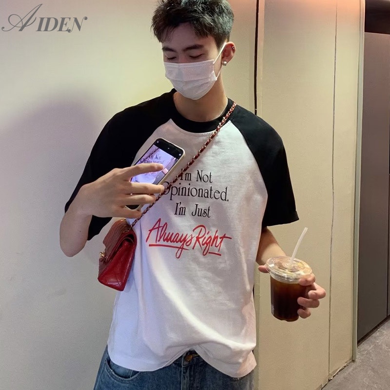 Áo Thun Raglan Tay Ngắn Thời Trang Dành Cho Nam